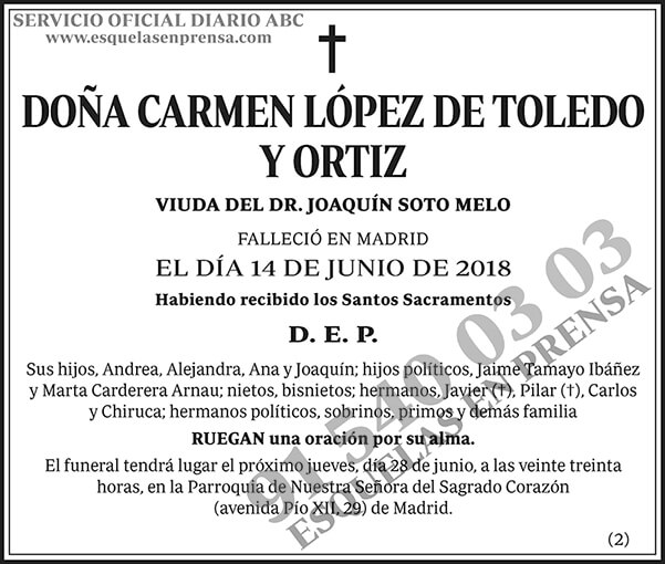 Carmen López de Toledo y Ortiz
